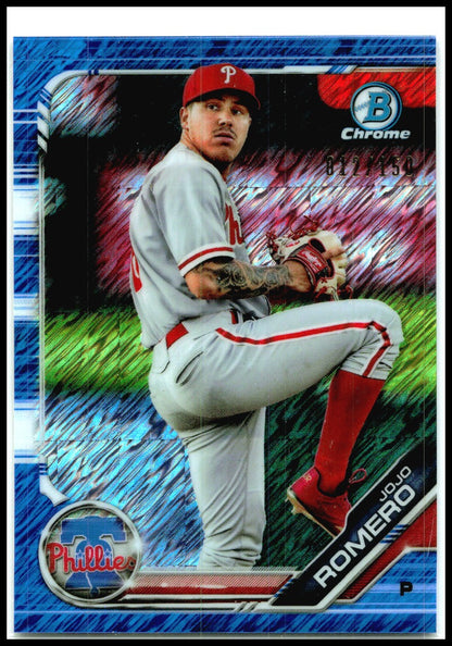 2019 Bowman Chrome Prospects Blue Refractor #BCP-37 JoJo Romero Phillies