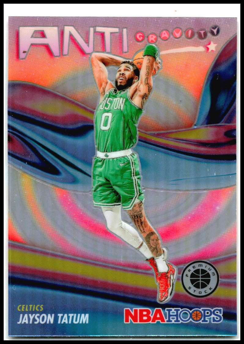 2023-24 Hoops Premium Stock Anti Gravity Silver Prizm #6 Jayson Tatum Boston