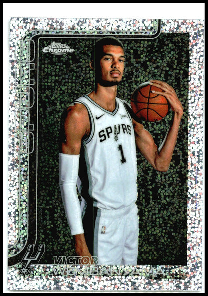 2025-26 Topps Chrome Update IMAGE VARIATION SPECKLE #22 Victor Wembanyama Spurs
