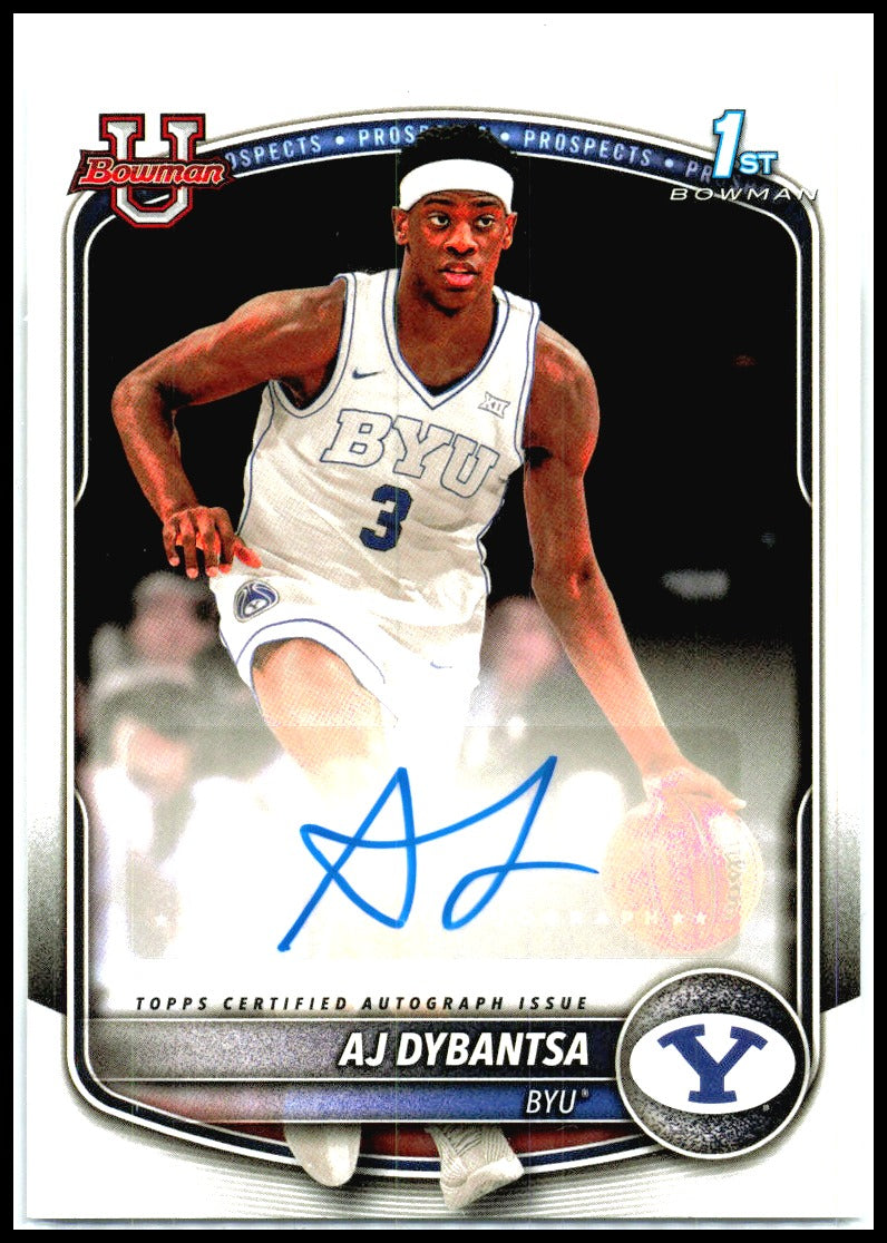 2025-26 Bowman t Auto #PA-AY AJ Dybantsa AU BYU Cougars