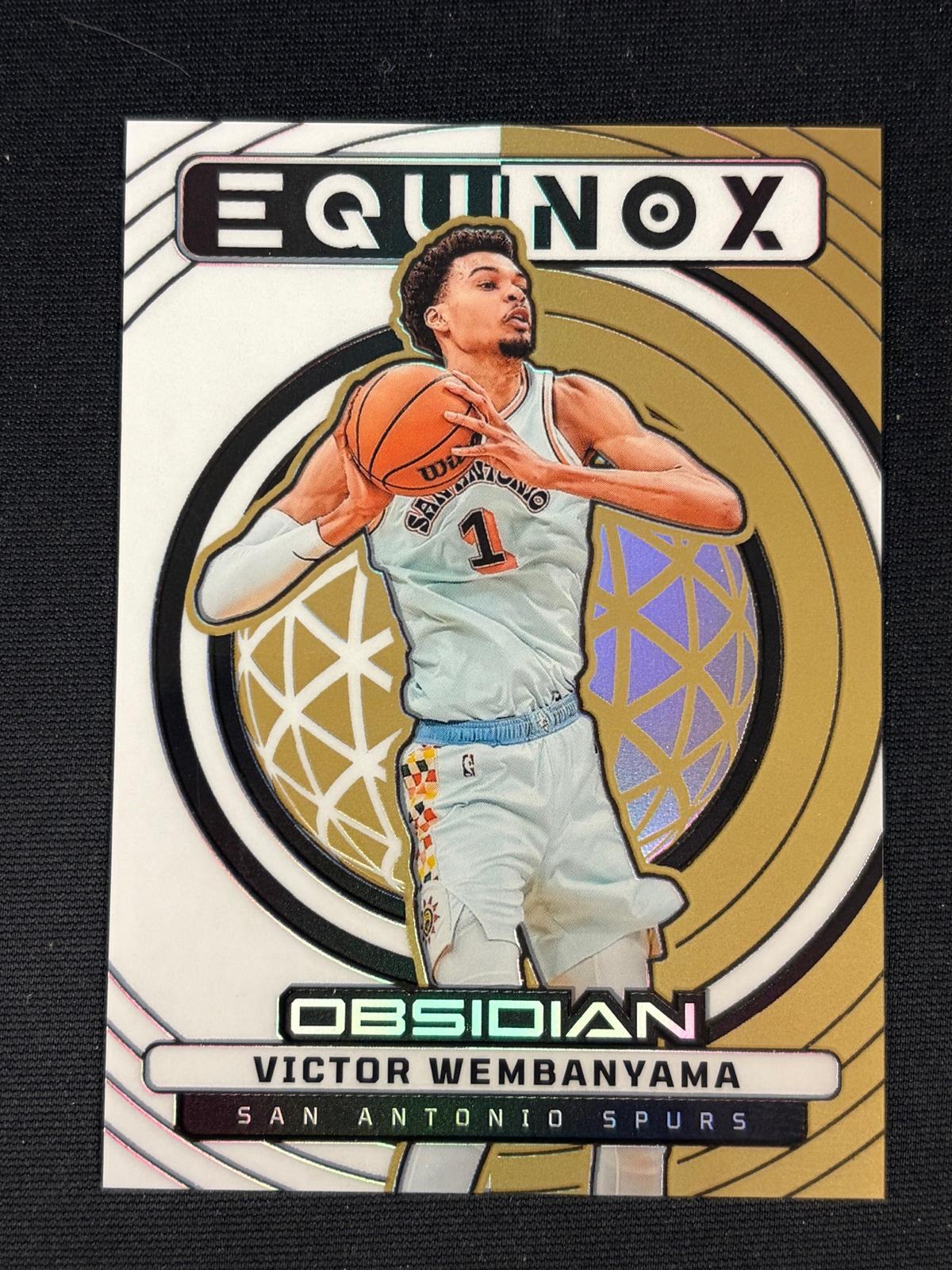 2025 Panini Obsidian Equinox #/60 #18 Victor Wembanyama San Antonio Spurs