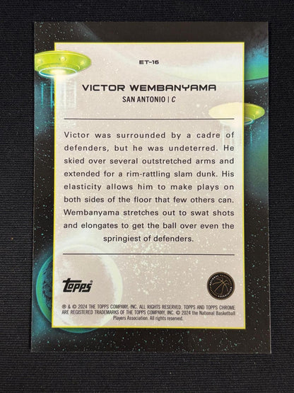 2023-24 Topps Chrome Cosmic Extraterrestrial Talent #ET-16 Victor Wembanyama