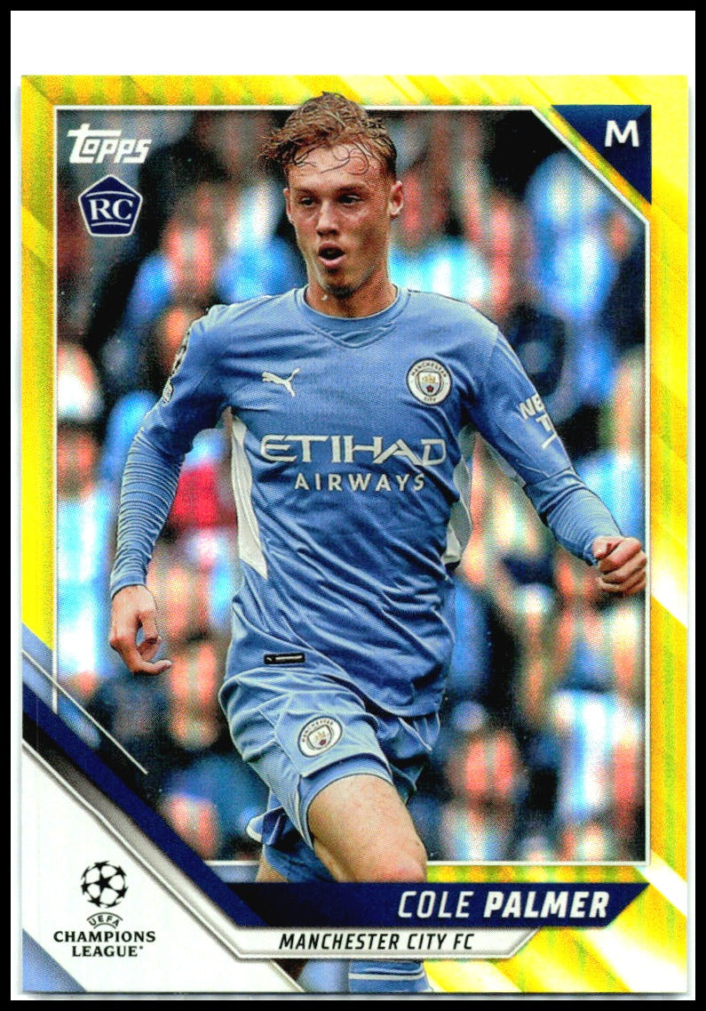 2021 Topps UEFA Champions League Yellow Foil /250 #80 Cole Palmer RC
