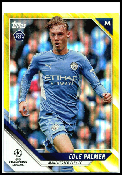 2021 Topps UEFA Champions League Yellow Foil /250 #80 Cole Palmer RC