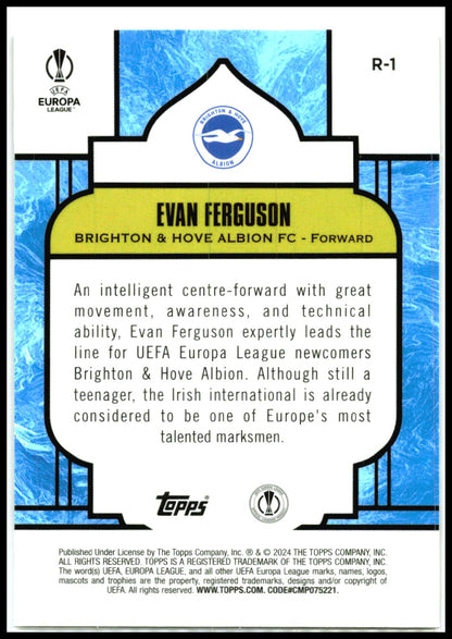 2023-24 Merlin UEFA Club Competitions Renaissance #R-1 Evan Ferguson Brighton