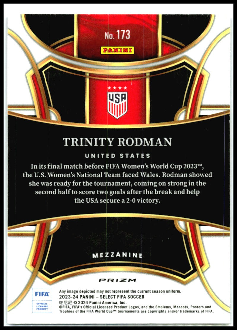 2023-24 Panini Select FIFA Purple Mojo #13 Trinity Rodman France