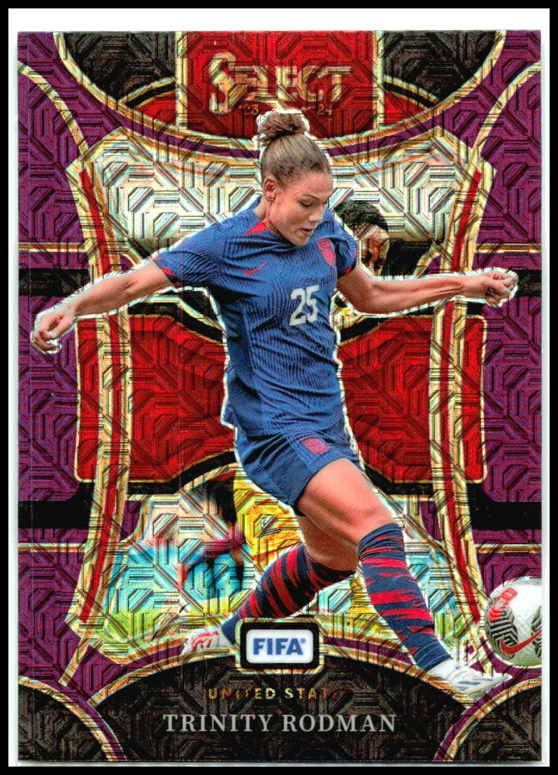 2023-24 Panini Select FIFA Purple Mojo #13 Trinity Rodman France