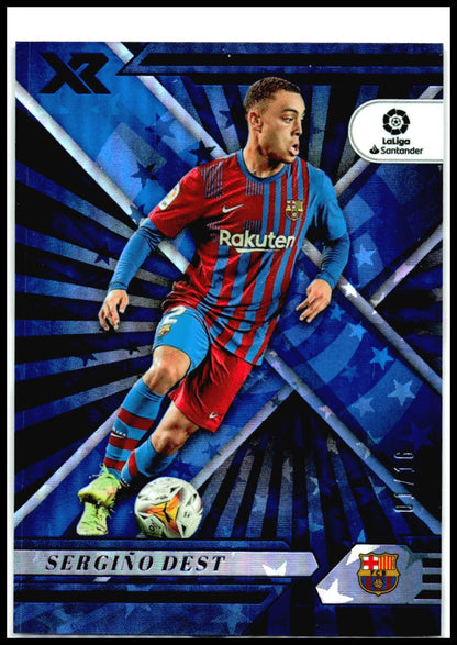 2021-22 Panini Chronicles XR La Liga Blue Astro #113 Sergino Dest