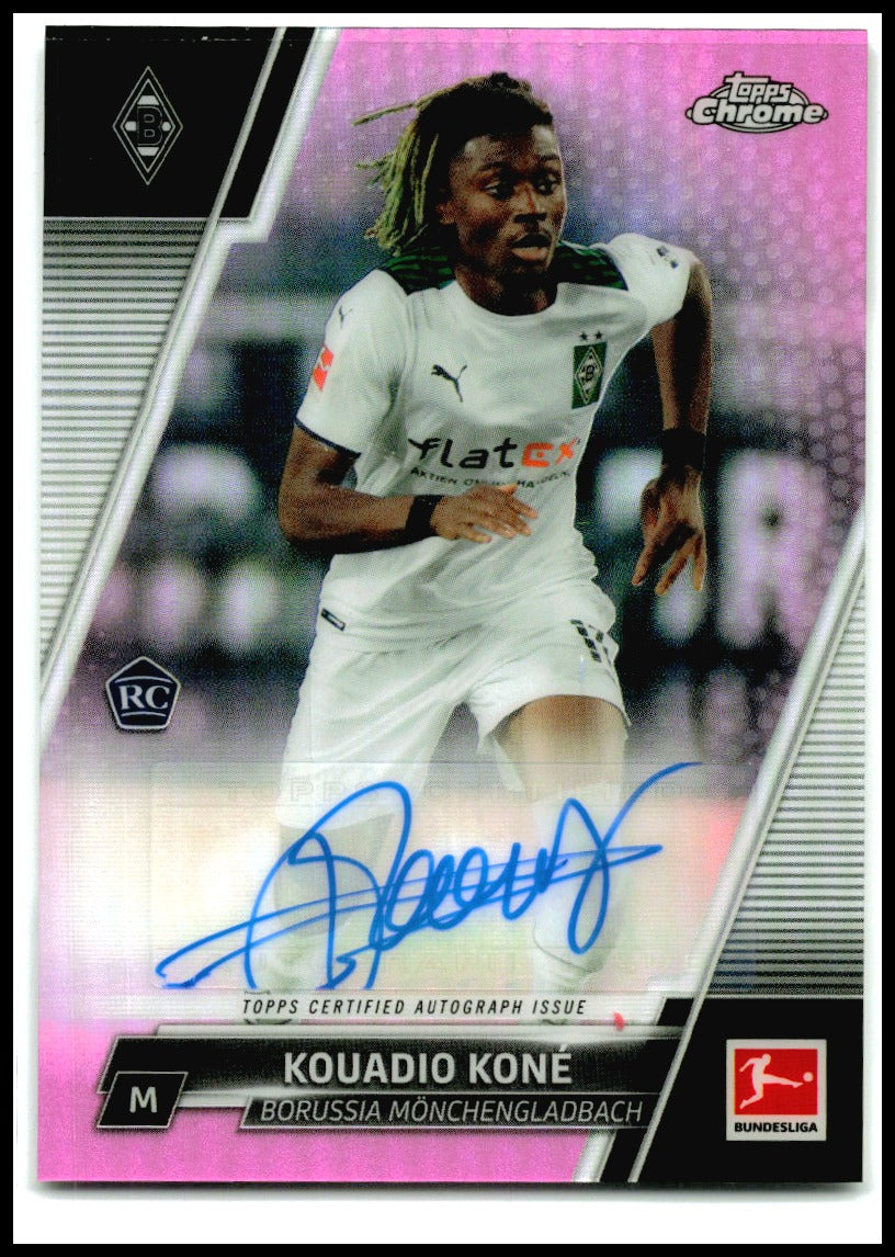 2021-22 Topps Chrome Bundesliga Auto Pink #/75 #BCA-KK Kouadio Koné AU