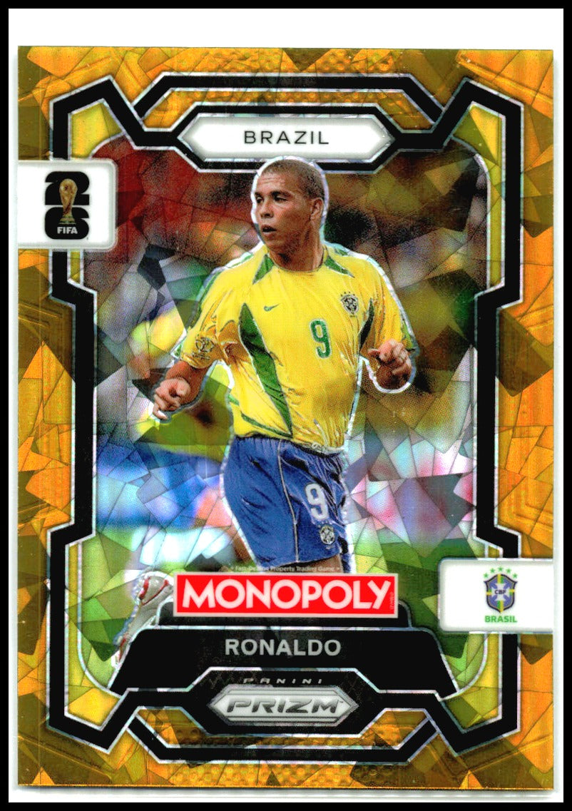 2026 Monopoly FIFA World Cup Gold Cracked Ice Prizm #1 Lionel Messi Argentina
