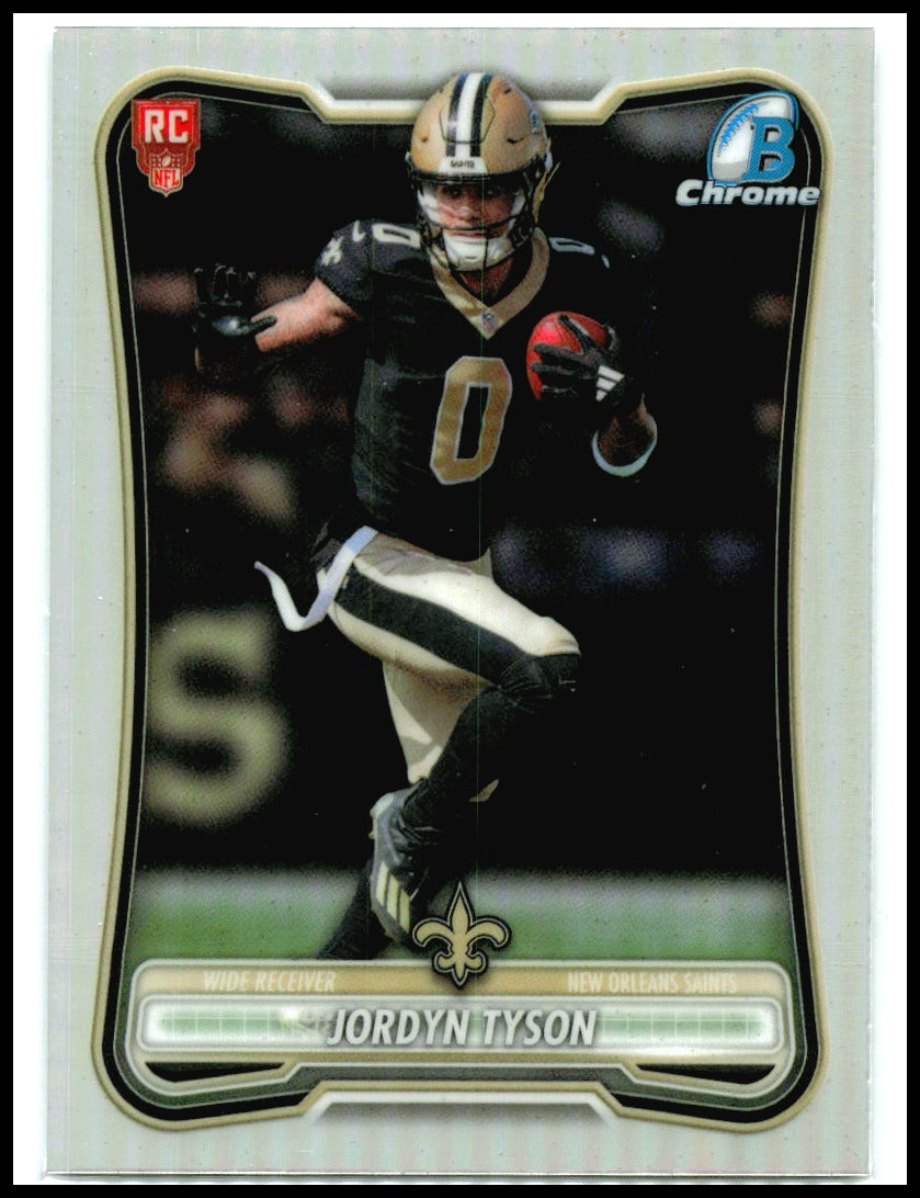 2026 Bowman Red RC #121 Jordyn Tyson RC New Orleans Saints