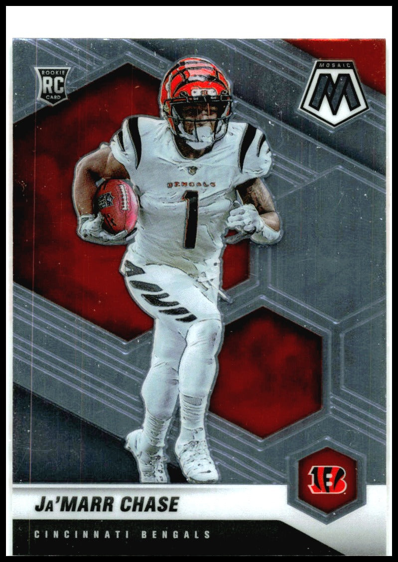 2021 Panini Mosaic #307 Ja'Marr Chase RC Cincinnati Bengals