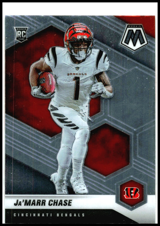 2021 Panini Mosaic #307 Ja'Marr Chase RC Cincinnati Bengals