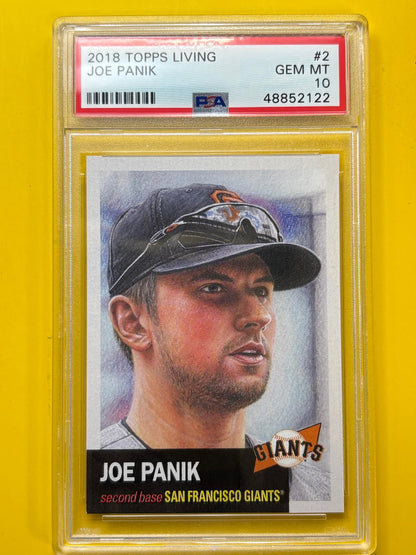 2018 Topps Living #2 Joe Panik San Francisco Giants PSA 10 Gem Mint