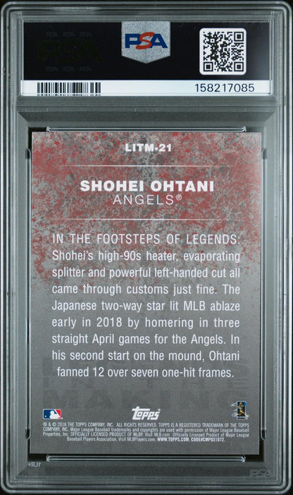 2018 Topps Update Legends/Making-Black #LITM-21 Shohei Ohtani