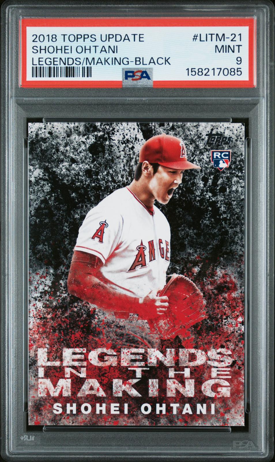 2018 Topps Update Legends/Making-Black #LITM-21 Shohei Ohtani