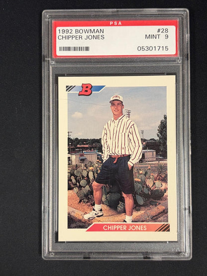 1992 Bowman #28 Chipper Jones Atlanta Braves