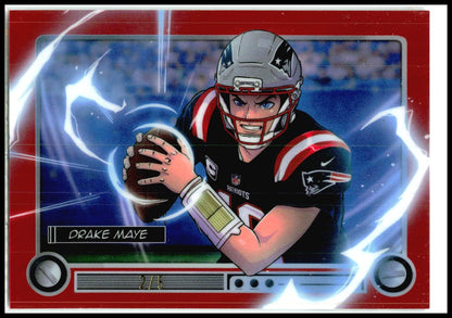 2026 Bowman Anime NFL Red Refractor /5 SSP Case Hit # Drake Maye Patriots