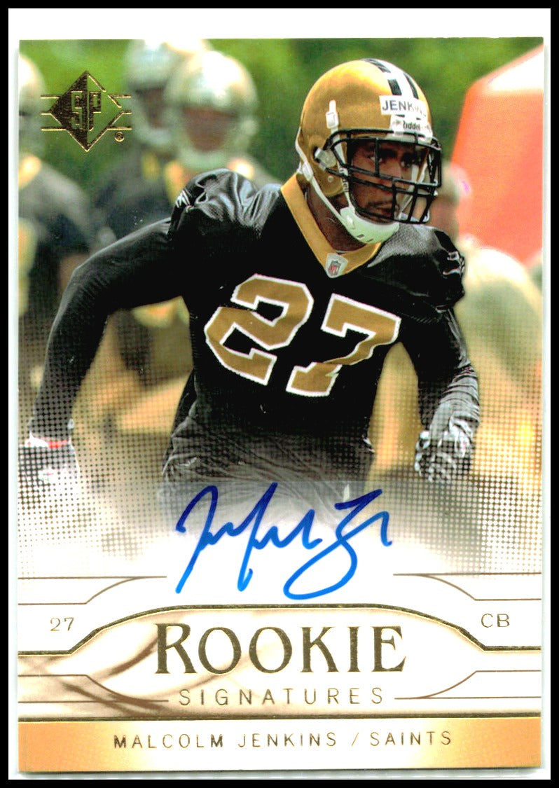 2009 SP Rookie Signatures #RS-JE Malcolm Jenkins AU Philadelphia Eagles
