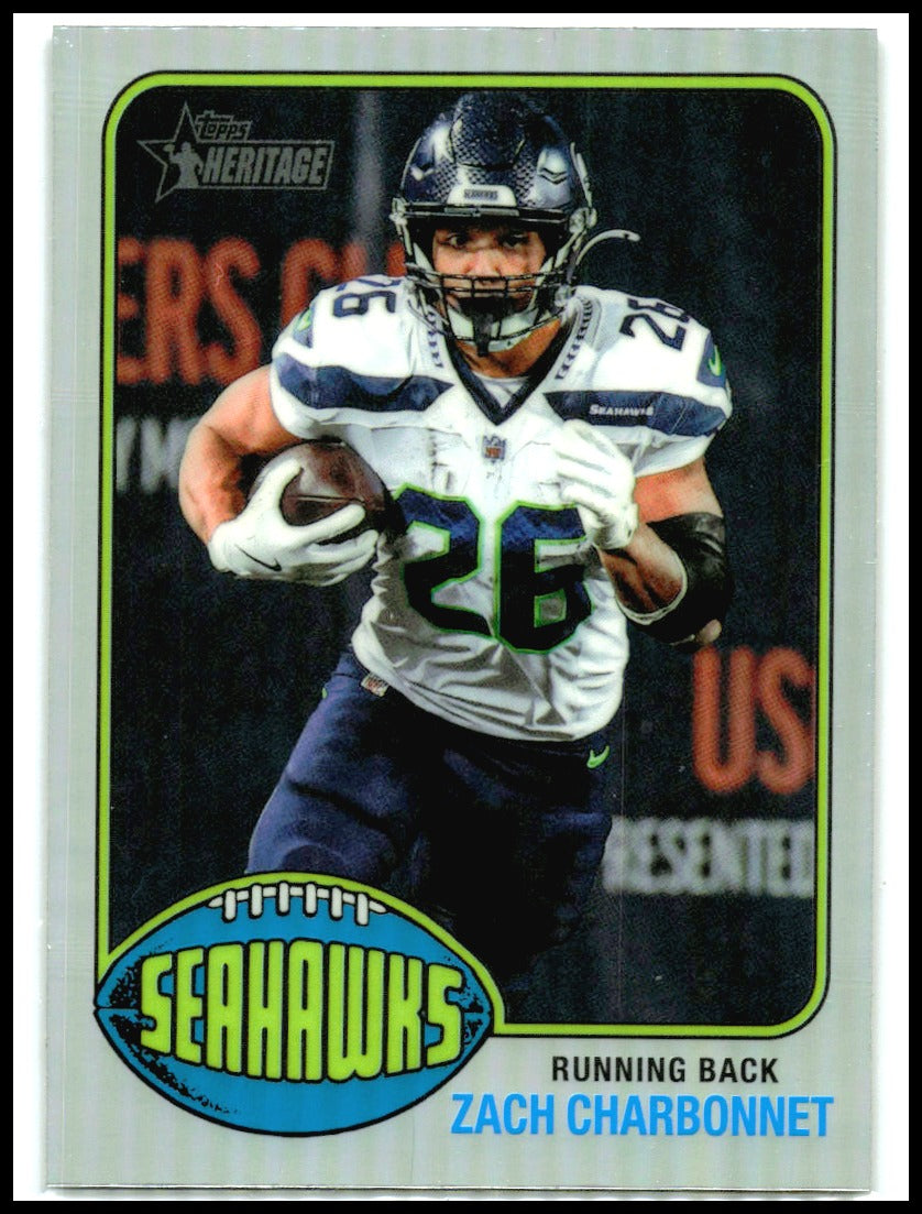 2026 Topps Heritage Chrome #228 Zach Charbonnet Seattle