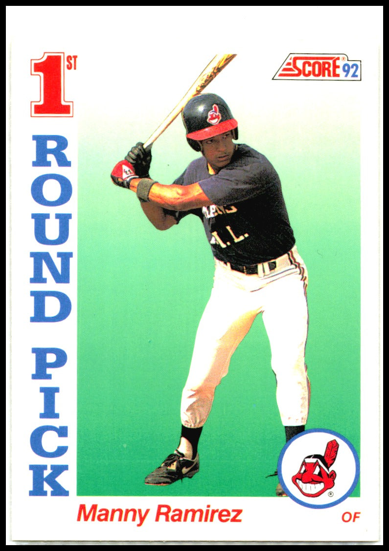 1992 Score #800 Manny Ramirez RC Cleveland Indians