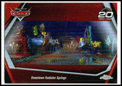 2026 Topps Chrome Disney Cars 20th Anniversary #CRS-10 Downtown Radiator Springs