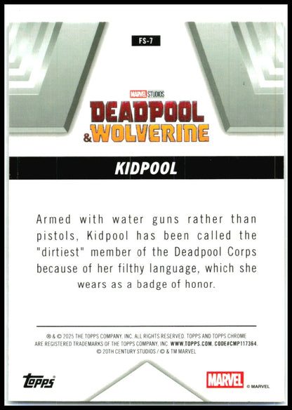2025 Topps Chrome Marvel Deadpool Future Stars #FS-7 Kidpool