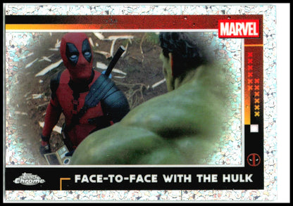2025 Topps Chrome Marvel Deadpool Mini-Diamonds #60 Face-To-Face With The Hulk