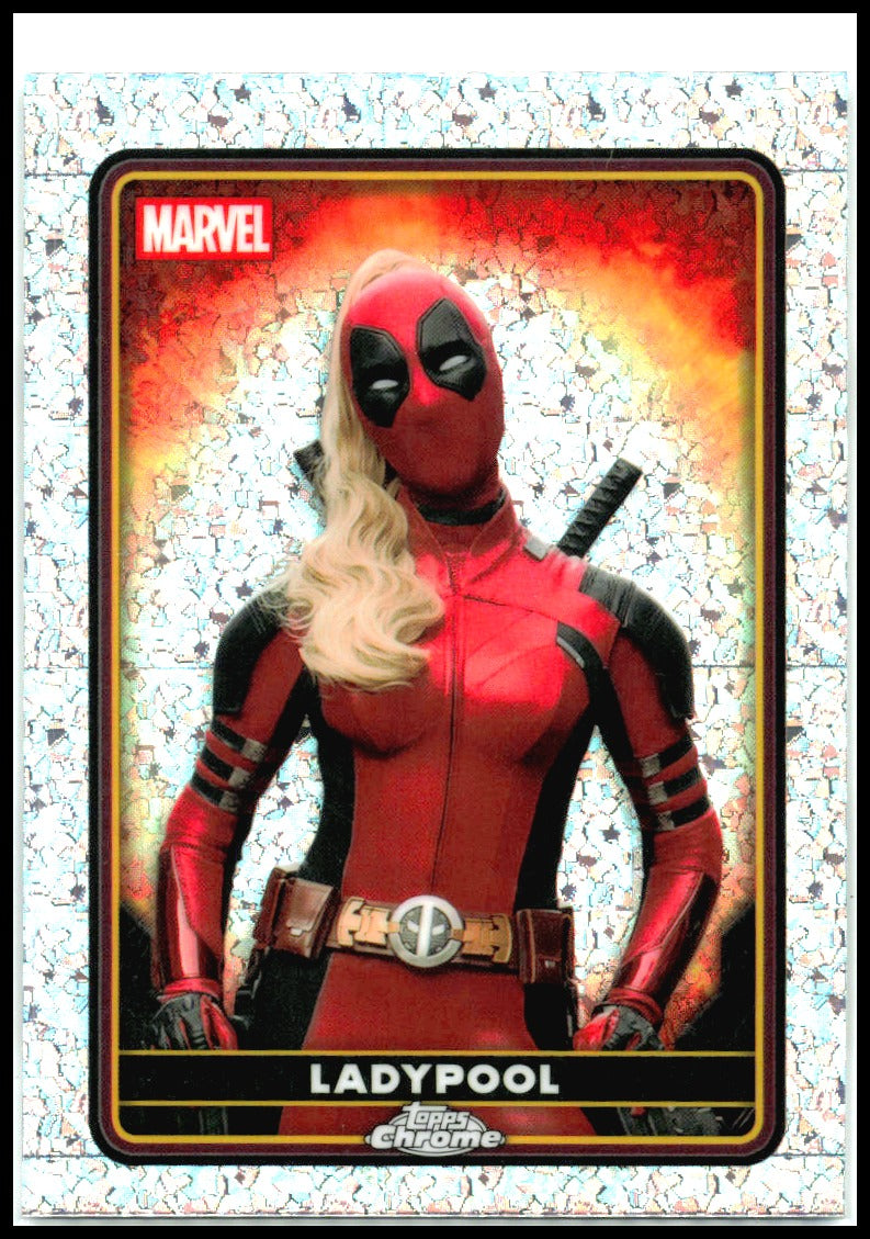 2025 Topps Chrome Marvel Deadpool Mini-Diamonds Refractor #27 Ladypool