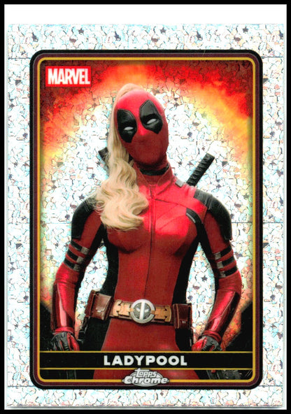 2025 Topps Chrome Marvel Deadpool Mini-Diamonds Refractor #27 Ladypool
