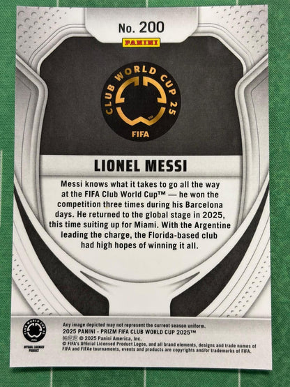 2025 Panini Prizm FIFA Club World Cup #200 Lionel Messi Inter Miami CF