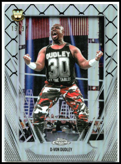 2026 Topps Chrome WWE Steel Cage Refractor #198 D-Von Dudley #/37