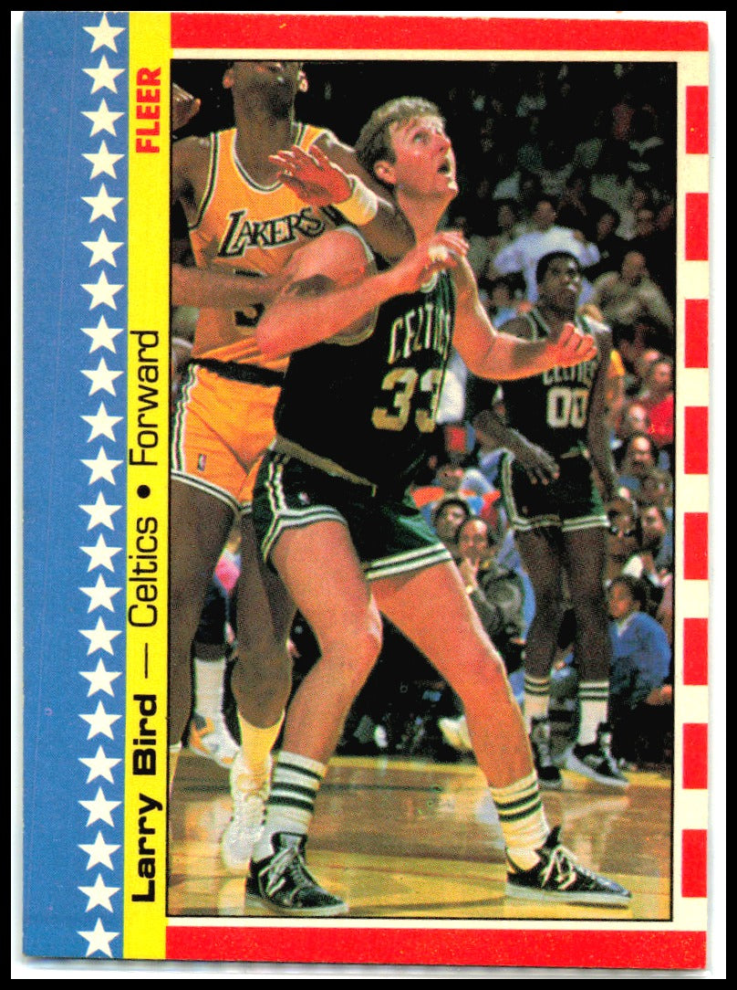 1987-88 Fleer Stickers #4 Larry Bird Boston Celtics