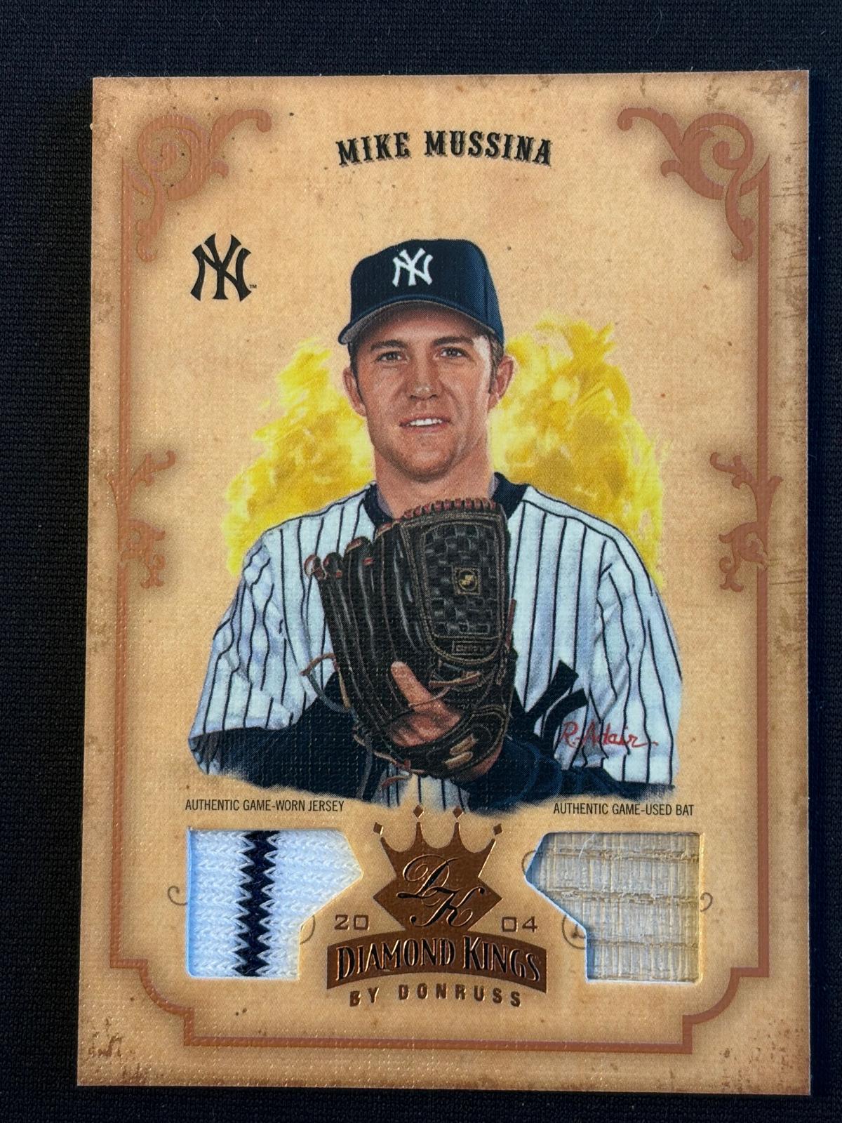2004 Donruss Diamond Kings DK Materials Silver #145 Mike Mussina Yankees