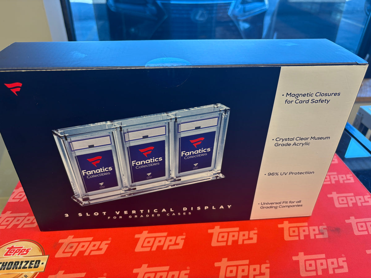 Fanatics Collectibles 3 Slot Vertical Graded Acrylic Display