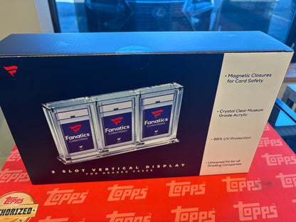 Fanatics Collectibles 3 Slot Vertical Graded Acrylic Display