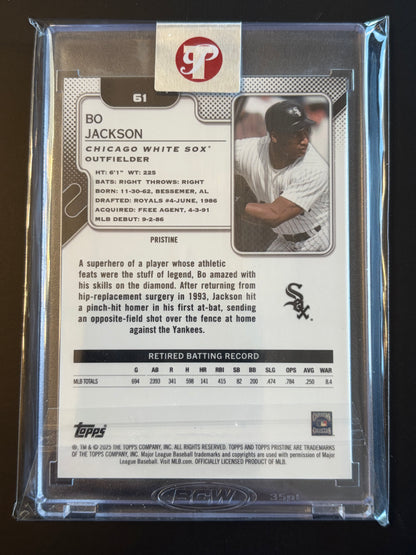 2025 Topps Pristine Pristine Pink Refractor #61 Bo Jackson White Sox /15