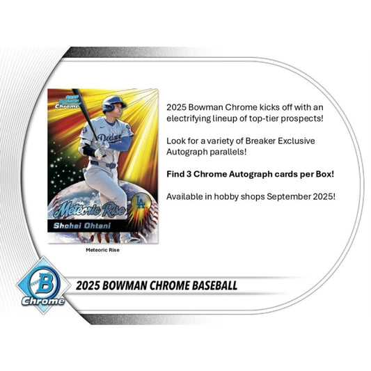 2025 Bowman Chrome Baseball Breaker Delight Box