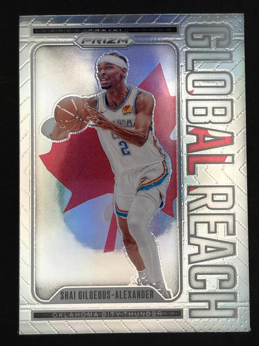 2024-25 Prizm Global Reach Prizms Silver #6 Shai Gilgeous-Alexander Thunder