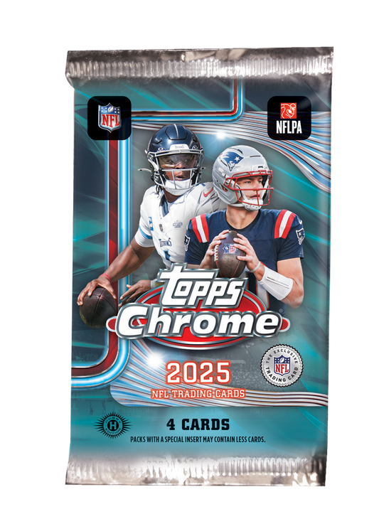 2025 Topps Chrome Football Hobby Pack