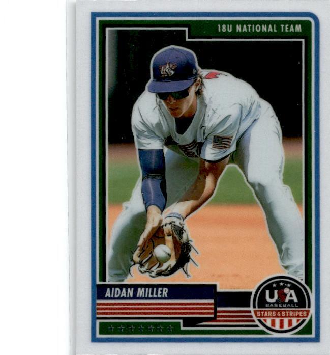 2023 Panini Stars & Stripes USA Baseball #56 Aidan Miller Philadelphia Phillies