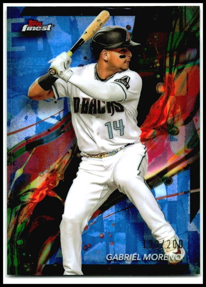 2024 Finest Blue/200 #67 Gabriel Moreno Arizona Diamondbacks