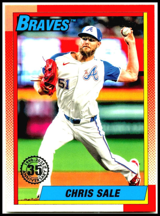 2025 Topps 1990 Topps 35th Anniversary #90B2-4 Chris Sale Atlanta Braves