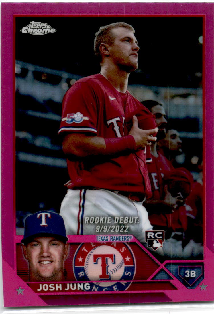 2023 Topps Update Pink #US308 Josh Jung Texas Rangers