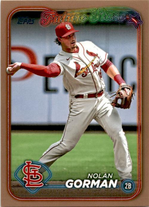 2024 Topps Gold #591 Nolan Gorman #/2024 St. Louis Cardinals