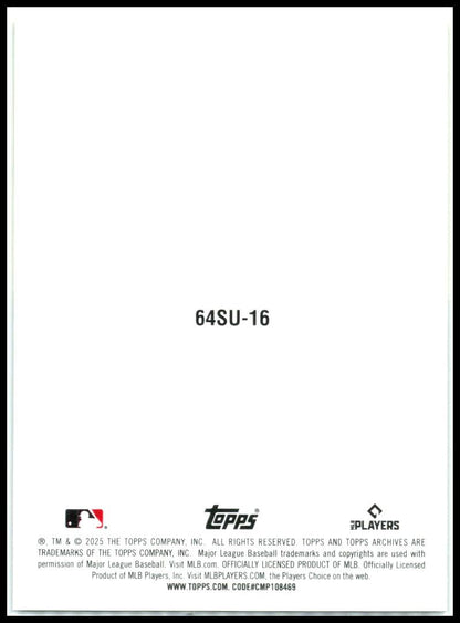 2025 topps archives ##64SU-16 Cam Smith