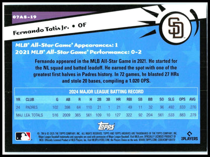 2025 topps archives 2007 Topps All-Star #07AS-19 Fernando Tatis Jr