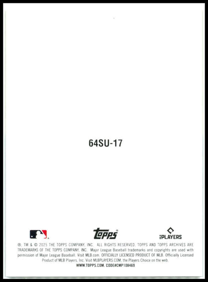 2025 topps archives #64SU-17 Francisco Lindor