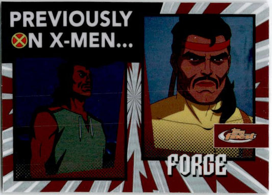 2025 Topps Finest Marvel X-Men Previously On X-Men #PO-18 Force