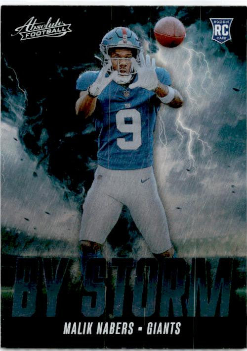 2024 Panini Absolute By Storm #BS-MNS Malik Nabers New York Giants